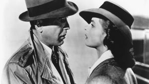 Humphrey Bogart ja Ingrid Bergman elokuvassa Casablanca (1942).