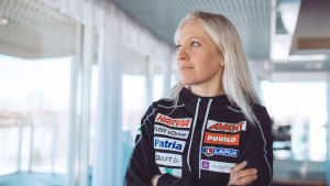 Kaisa Mäkäräinen. Kaisa Mäkäräinen inför världscuphelgen i Kontiolahti år 2018.