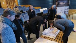 Aalto-yliopiston rakennustekniikan kurssin opettajia Pekingissä