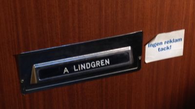 Dörren till Astrid Lindgrens hem