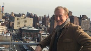 En av många. Manhattanbon Guy Wiggins smittades av coronaviruset i våras. New York-bon Guy Wiggins.