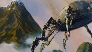 Oberoende hur udda science fiction genrens karaktärer verkat under årens lopp har den outtalade världssynen ändå varit rätt likriktad Kuva Scifi-aiheisesta maalauksesta.