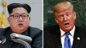 Donald Trump och Kim Jong-un. 