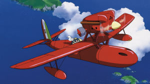 Kuva Hayao Miyazakin animaatioelokuvasta Porco Rosso.