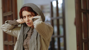 Nader ja Simin: ero. Kuva elokuvasta, kuvassa Leila Hatami (Simin).
