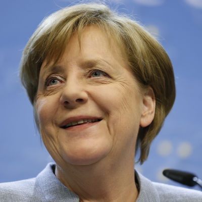 Tysklands förbundskansler Angela Merkel i Bryssel den 29 april 2017.