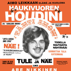 Pärmbild till Are Nikkinens bok "Haukivuoren Houdini".