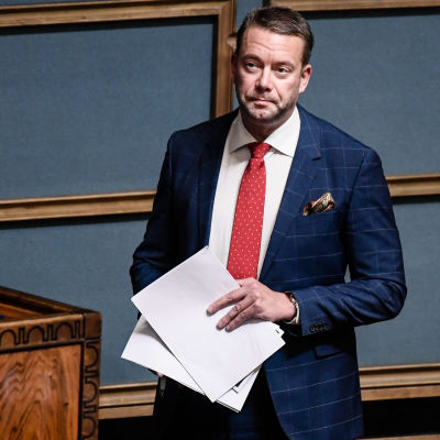 Stefan Wallin i riksdagen 2017. 