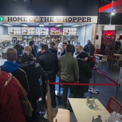 Burger Kingin avajaiset Kuopion Matkuksessa.