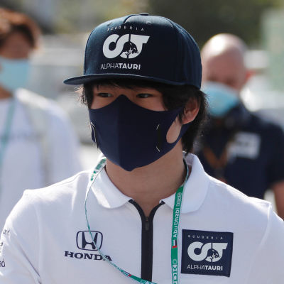 Yuki Tsunoda följde F1-avslutningen i Abu Dhabi.