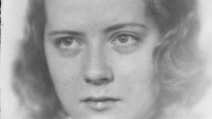 Olof Enckells blivande andra fru Dagmar, Daggi, Thesleff Dagmar Enckell