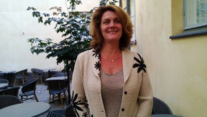 Veronica Hertzberg (SFP) flaggade för en svenskspråkig förskola på Busholmen, men förslaget röstades ner. Veronica Hertzberg, styrelseordförande för Kårkulla samkommun.