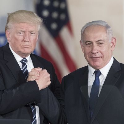 Yhdysvaltain presidentti Donald Trump ja Israelin pääministeri Benjamin Netanyahu