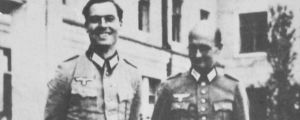 Claus von Stauffenberg och Albrecht Mertz von Quirnheim år 1944. Claus Schenk von Stauffenberg och Albrecht Mertz von Quirnheim år 1944.