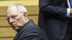 Tysklands finansminister Wolfgang Schäuble. Tysklands finansminister Wolfgang Schäuble.