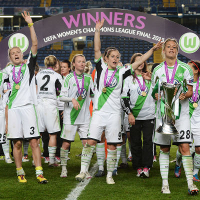 Wolfsburg vann Champions League 2013.