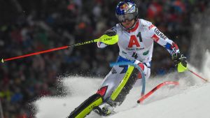 Alexis Pinturault vann guld. Alexis Pinturault visade upp fin slalomfor i Schladmings kvällstävling.