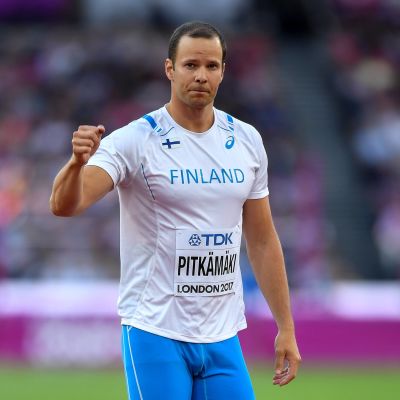 Tero Pitkämäki on kilpaillut MM-kisoissa seitsemästi ja ollut viidesti paras suomalainen.