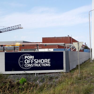 Mäntyluodon telakka Porissa. (Entinen Technip, nykyinen Pori Offshore Constructions)