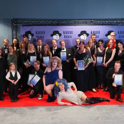 Eteläpohjalaisia elokuvantekijöitä Kalevi-gaalassa.
