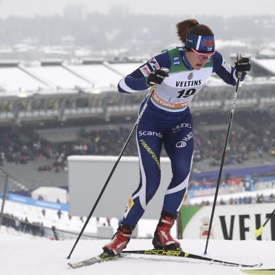 Anita Korva och Katri Lylynperä i världscupsprinten i Lahtis.