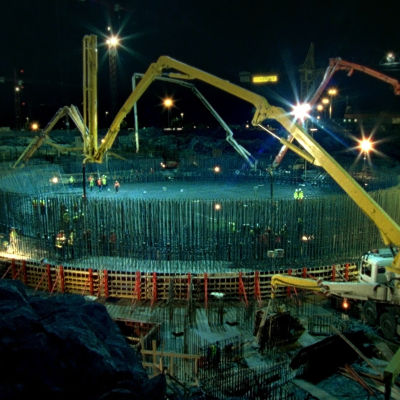 bild av kärnkraftsbygget Olkiluoto 3