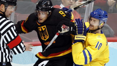 Ishockeyspelare tampas.