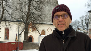 Biskopen Björn Vikström ser positivt på framtiden för de svenska församlingarna. Björn Vikström, björn vikström. biskop, Närbild