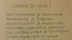 Tuhkimopäivä: Johanna