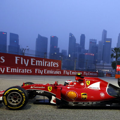 Kimi Räikkönen i Singapore.