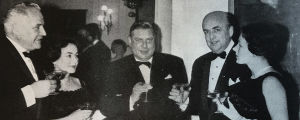 Vasemmalta oikealle Alfons Almi, rva Palmroth, Tauno Pylkkänen, suurlähettiläs Gunnar Palmroth ja tanssijaprofessori Doris Laine vuonna 1963. Kuva teoksesta Suomen säveltäjiä, WSOY 1966. Vasemmalta oikealle Alfons Almi, rva Palmroth, Tauno Pylkkänen ja Gunnar Palmroth.