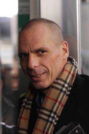 Greklands ex-finansminister Yanis Varoufakis Greklands finansminister Yanis Varoufakis på eurogruppens möte i Bryssel