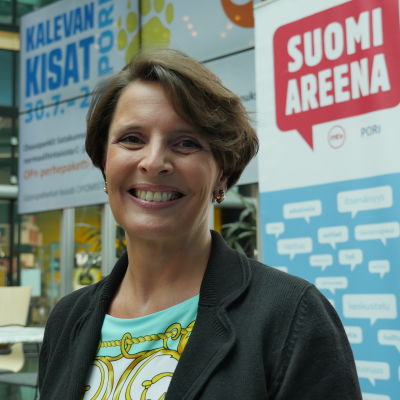 Anne Berner på suomi-areena 16.7.2015.