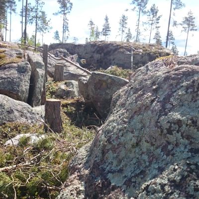 Kuvassa Kokkolassa sijaitseva Pesäkivi-kivikko.