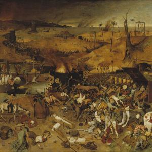 Pieter Breughel den äldre målade "Döden triumferar" på 1500-talet.