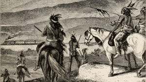 Piirroskuva kirjasta ""Marvels of the new West : a vivid portrayal of the stupendous marvels in the vast wonderland west of the Missouri River"