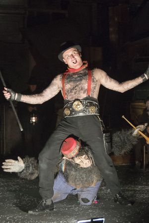 "Woyzeck in Winter" spelades på Barbican Theatre i London 2017. "Woyzeck in Winter" spelades på Barbican Theatre i London 2017.