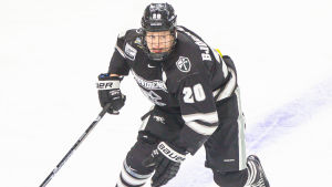 Kasper Björkqvist var kapten för Providence College säsongen 2018-2019. Kasper Björkqvist i Providence College