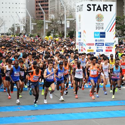 Kuvaa Tokion maratonilta