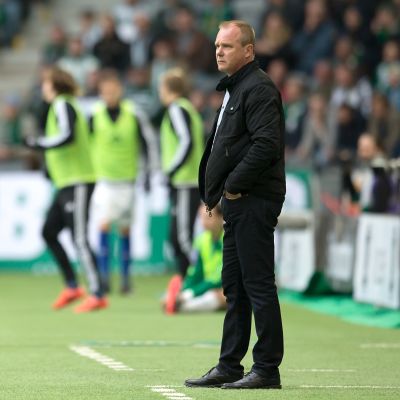 GIF Sundsvallin päävalmentaja Roger Franzén 2015.