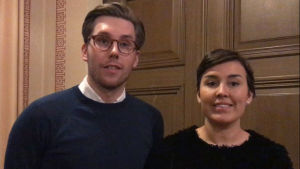 Arthur Lindstedt och Christina Öström. Arthur Lindstedt och Christina Öström
