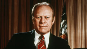 Gerald Ford var USA:s president 1974-1977. Gerald Ford, USA:s president 1974-1977. Fotograferad 1976.