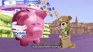 VF har hållit hög profil på sociala medier. På bilden en skärmdump av partiets omtalade sote-video. Skärmdump av Vänsterförbundets omtalade valvideo