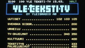 Teksti-tv:n etusivu