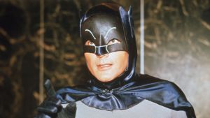 Batman - Lepakkomies, elokuva 1966. Kuvassa Adam West.