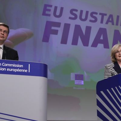 Valdis Dombrovskis ja Mairead McGuinness