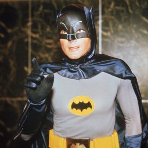Batman - Lepakkomies, elokuva 1966. Kuvassa Adam West.