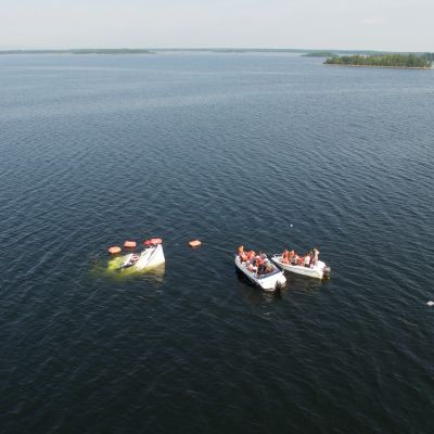 M/s Mässkär upposi torstaina puolimatkassa Pietarsaaren vanhastasatamasta Mässkärin saarelle.