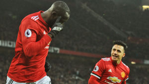 Romelu Lukaku och Alexis Sánchez prickade in Man Uniteds mål. Romelu Lukaku och Alexis Sánchez.