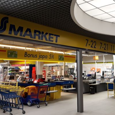S-market Joensuun keskustassa.